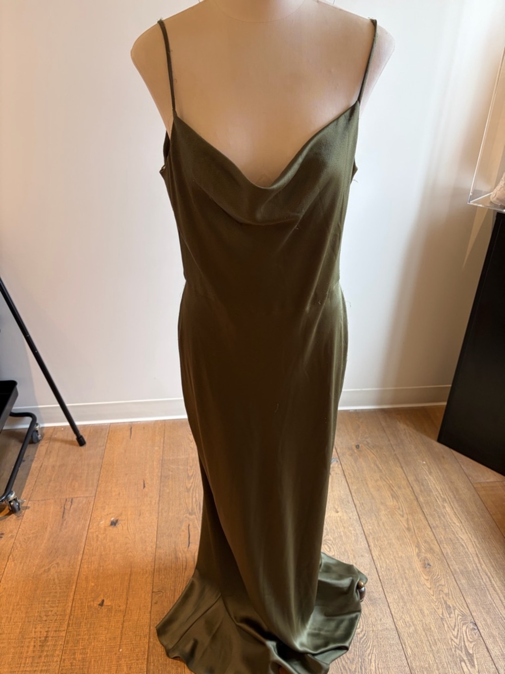 Jenny Yoo Sylvie Cowl Neck Slip Dress